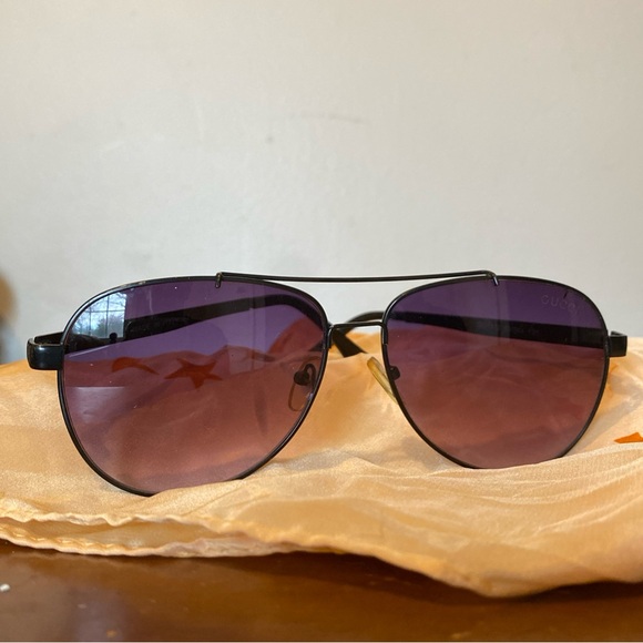 Gucci Aviator Black Metal Frame and Purple Gradient Lenses Sunglasses GG1912